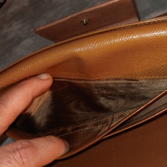 EUC BVLGARI Tan Leather Long Trifold Wallet - Picture 10 of 12